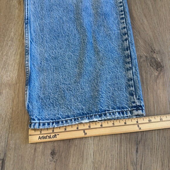 Abercrombie Fitch The Loose High Rise Jeans Light Wash Denim Women's Size 14R - Picture 4 of 10